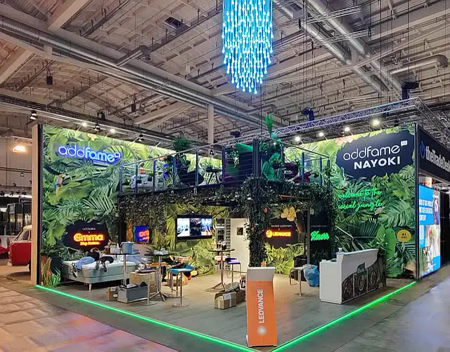 Messestand addfame auf der OMR Hamburg