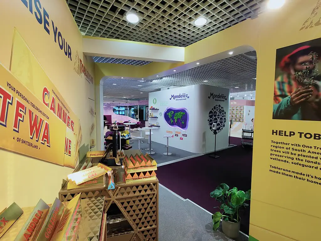 Messestand Mondelez International auf der TFWA in Cannes